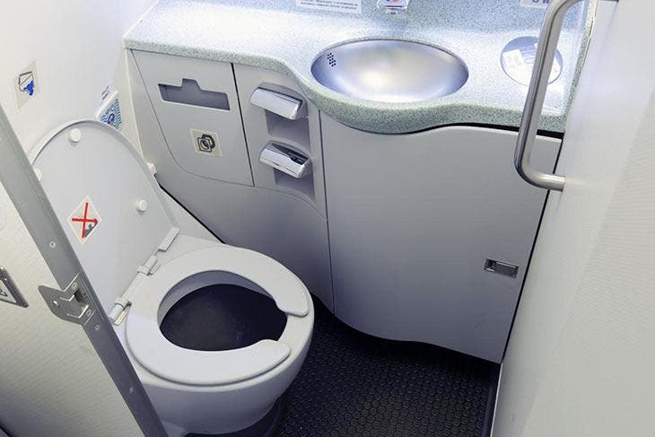 Airplane toilets 